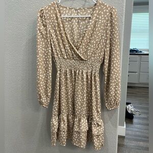 Long sleeve spring dress, size M